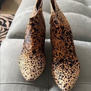 Leopard Print Ankle Boots